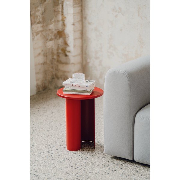 Tavolino rotondo in metallo ø 35 cm Sato – noo.ma-image-2