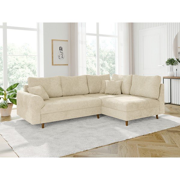 Divano angolare beige (con penisola a destra) Ariella – Ropez-image-2