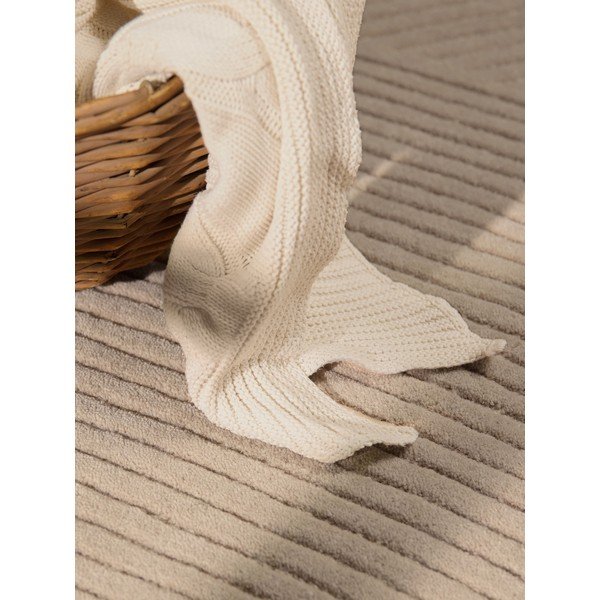 Tappeto rotondo beige in lana ø 200 cm Kensington Victoria – Ted Baker-image-1