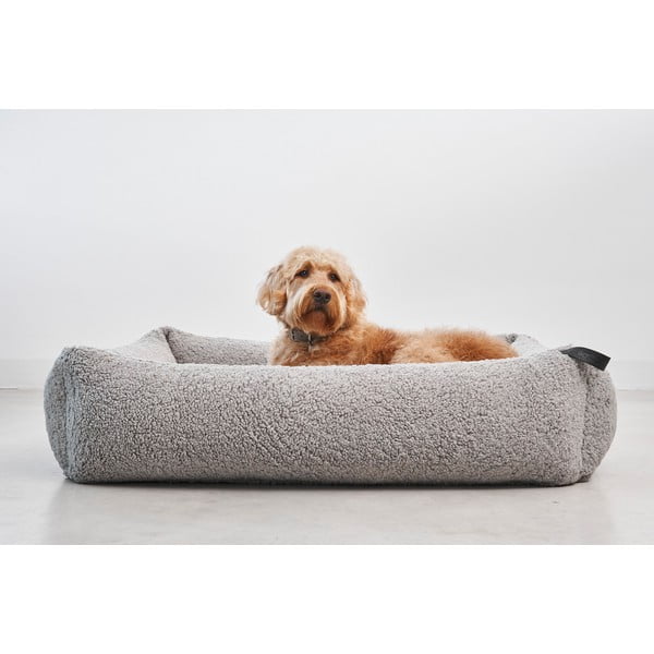 Cuccia per cani grigia in bouclé 71x91 cm Senso Pebble M - MiaCara-image-1