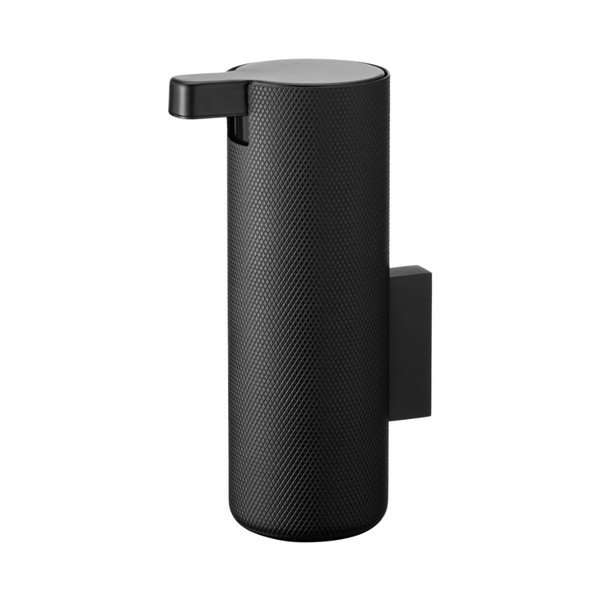 Dispenser per sapone da parete nero in acciaio inox 165 ml Modo Rof – Blomus