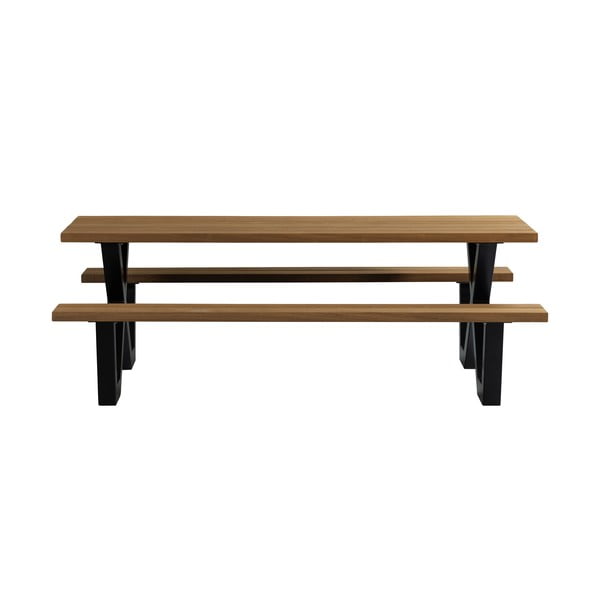 Tavolo da pranzo da giardino con panche , 206 x 145 cm Tablo - WOOOD-image-2