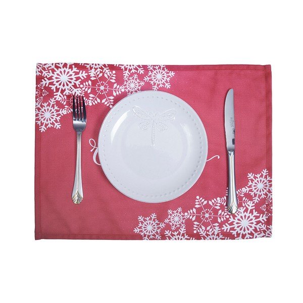 Set di 2 tovagliette rosse con motivo natalizio Mike & Co. NEW YORK Miele Buon Natale, 33 x 45 cm - Mike & Co. NEW YORK-image-2