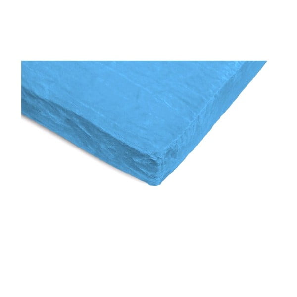 Lenzuolo in micropush blu turchese, 90 x 200 cm - My House