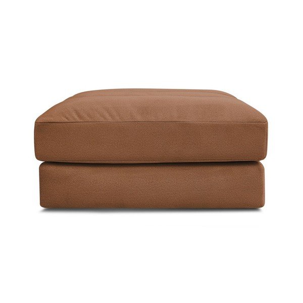 Poggiapiedi arancione con rivestimento in velluto Sierra – Bobochic Paris