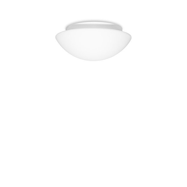 Lampada da soffitto bianca ø 25 cm con paralume in vetro Mato - Sotto Luce
