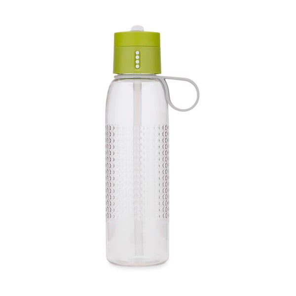 Bottiglia sportiva verde con contatore di riempimento , 750 ml Dot Active - Joseph Joseph