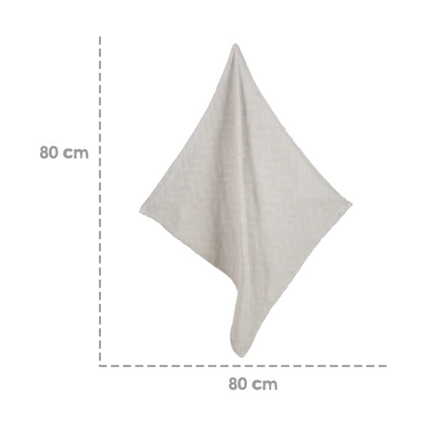 Coperta grigio chiaro in cotone biologico 80x80 cm Lil Planet - Roba-image-4