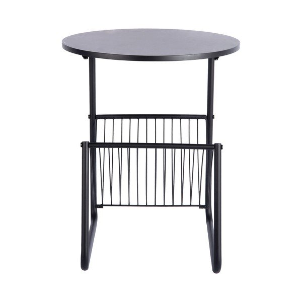 Tavolino rotondo in metallo ø 40 cm Riqueza Revista – Leitmotiv-image-4