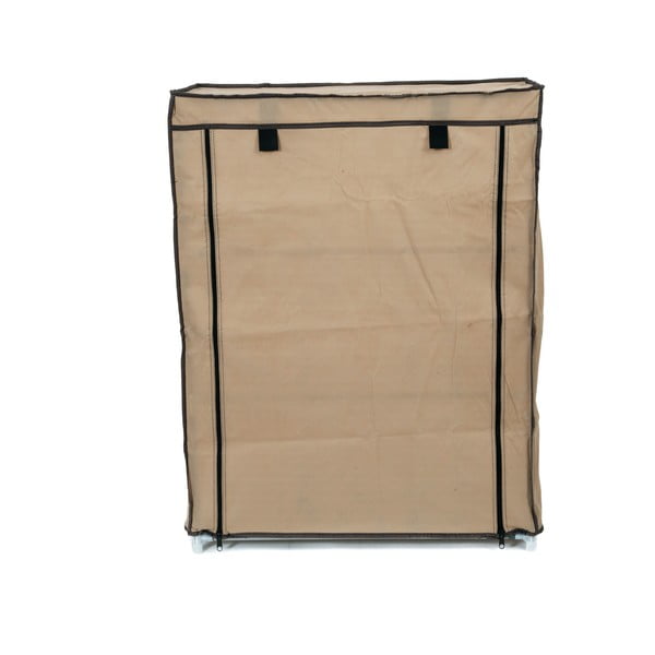 Scarpiera a tre livelli in tessuto beige Scarpe - Compactor-image-4