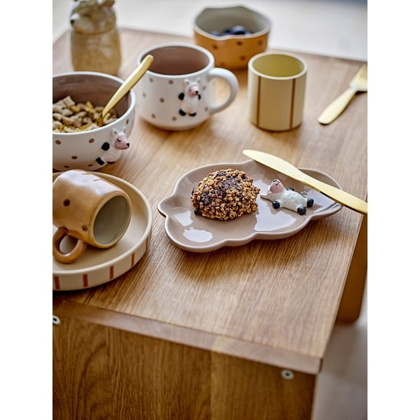 Tazza per bambini per cacao bianca in ceramica 370 ml Dolly – Bloomingville Mini-image-1