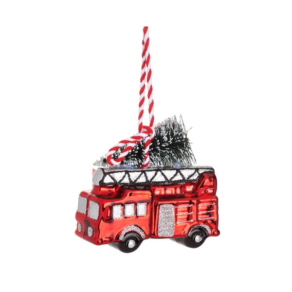 Decorazione per albero di natale fatta a mano 8 cm Fire Engine – Sass & Belle