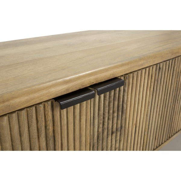 Mobile TV di colore naturale in mango massiccio 190x50x40 cm Mundra – MOME-image-3