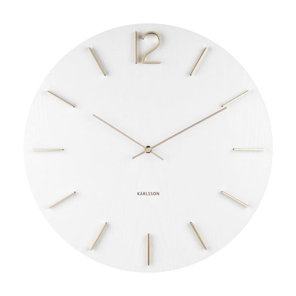 Orologio da parete bianco Meek, ⌀ 50 cm - Karlsson