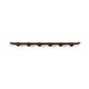 Attaccapanni da parete marrone scuro in metallo 75 cm Retro – Spinder Design