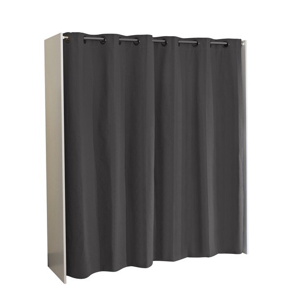 Armadio in bianco e nero 160x182 cm Tom - TemaHome-image-3