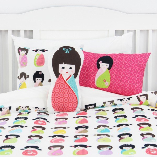 Povlak na peřinu a polštář Kokeshi 140x200 cm-image-2
