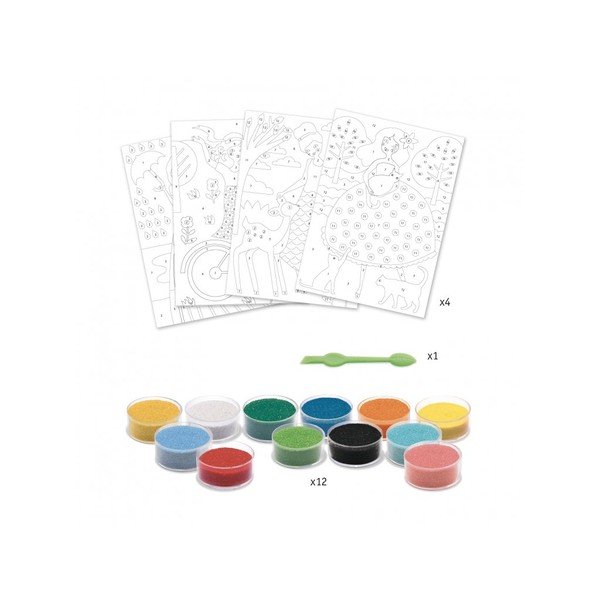 Set di sand art per bambine - Djeco-image-1
