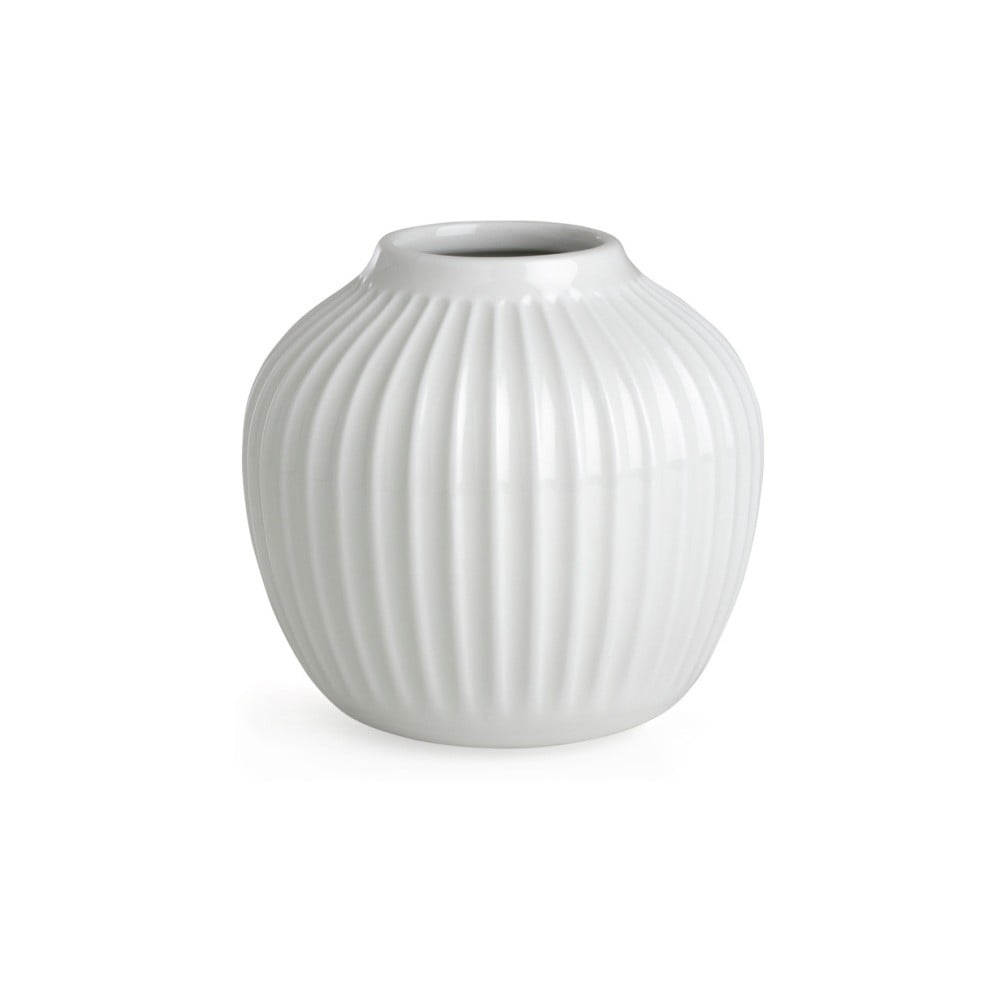 Kähler Hammershøi - Vaso in Ceramica, 20 x 16,5 cm, Colore: Bianco (H2h