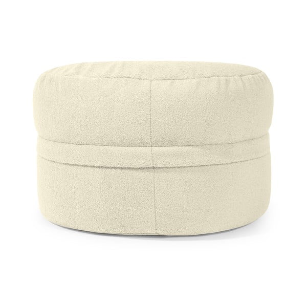 Pouf a sacco per bambini grigio chiaro con rivestimento in bouclé Roll 80 – SLOWDOWN-image-4