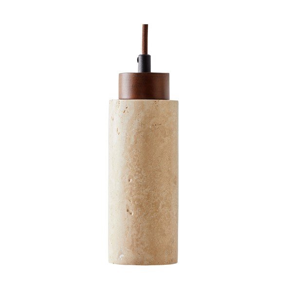 Lampadario beige con paralume in pietra ø 6,5 cm Selma – Opviq lights-image-4