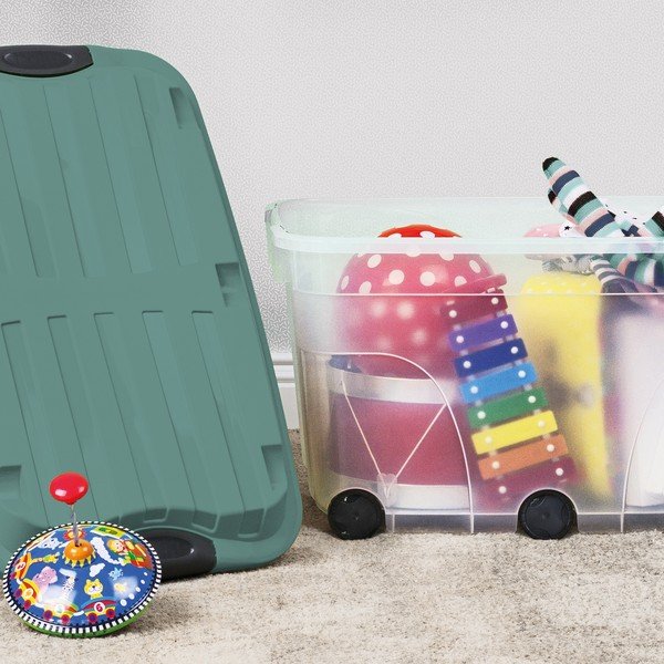 Scatola di plastica con coperchio Roller - Rotho-image-1