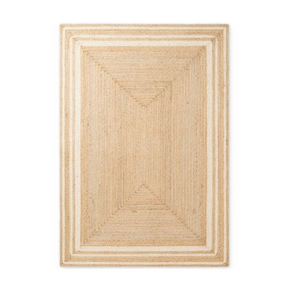 Tappeto color crema/di colore naturale in iuta reversibile/tessuto a mano 120x170 cm Jutta – Hanse Home-image-4
