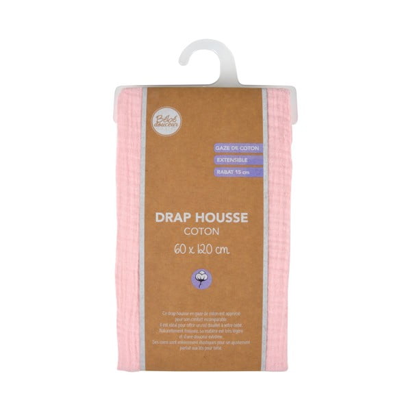 Lenzuolo per culla in mussola elasticizzata 70x140 cm - Bébé Douceur-image-3