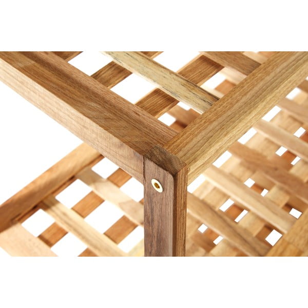 Scarpiera di colore naturale in noce massiccio – Premier Housewares-image-4