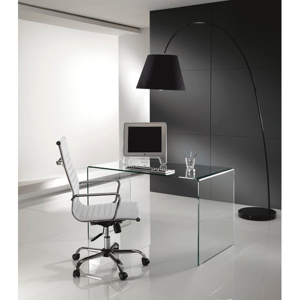 Tavolo da lavoro in vetro 70x126 cm Bend - Tomasucci-image-1