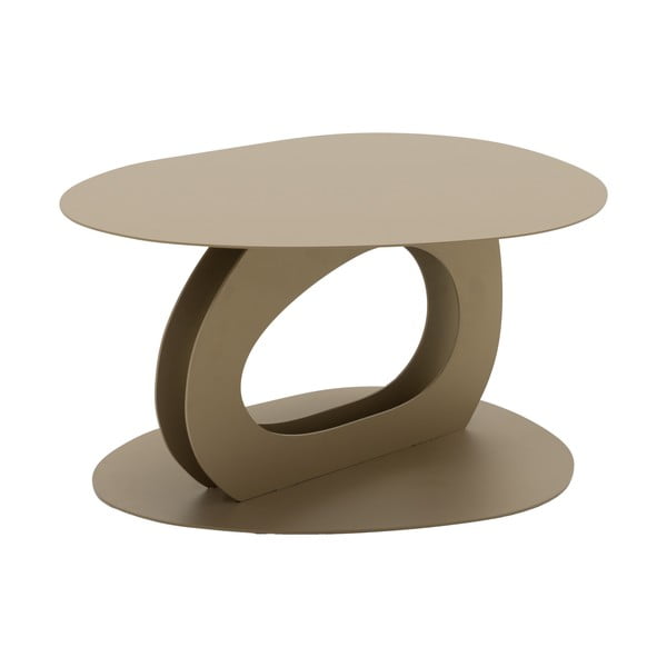 Tavolino in metallo beige 55x66 cm Tonda - Spinder Design