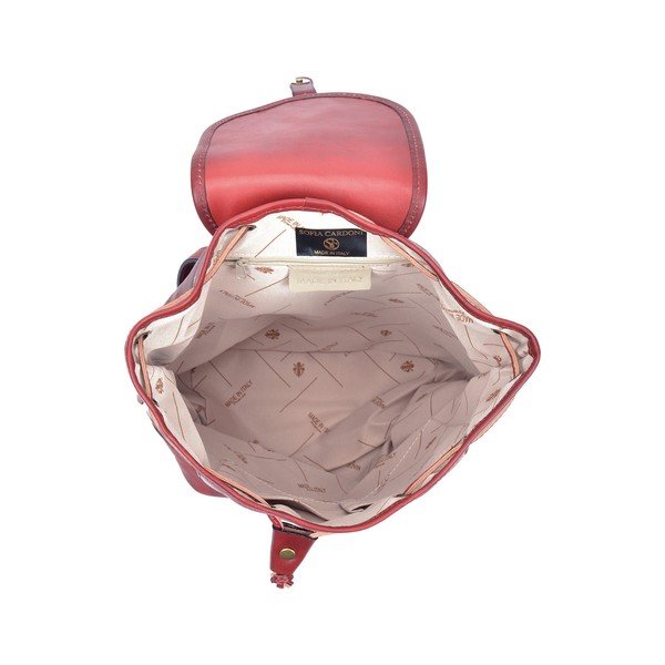 Zaino in pelle rossa Cindy - Sofia Cardoni-image-3