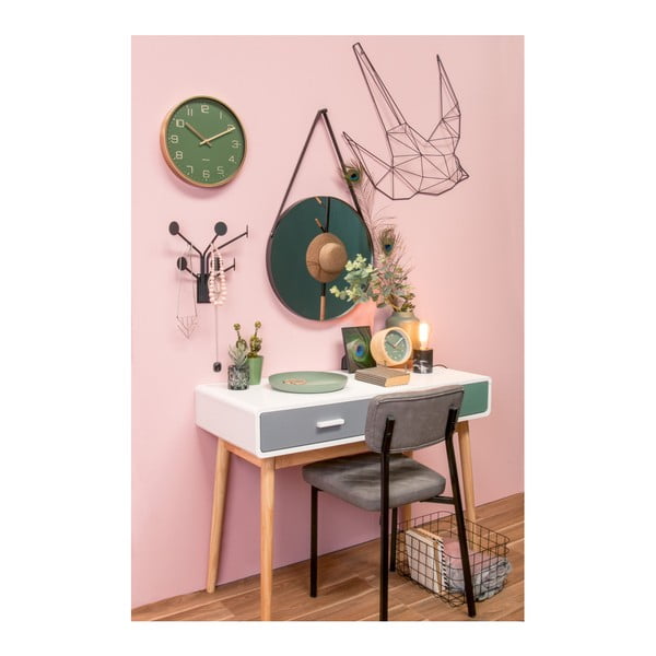 Specchio da parete con cornice nera Balanced, ø 47 cm - PT LIVING-image-1