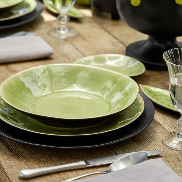 Piatto fondo in gres verde chiaro , ⌀ 25 cm Riviera - Costa Nova-image-2