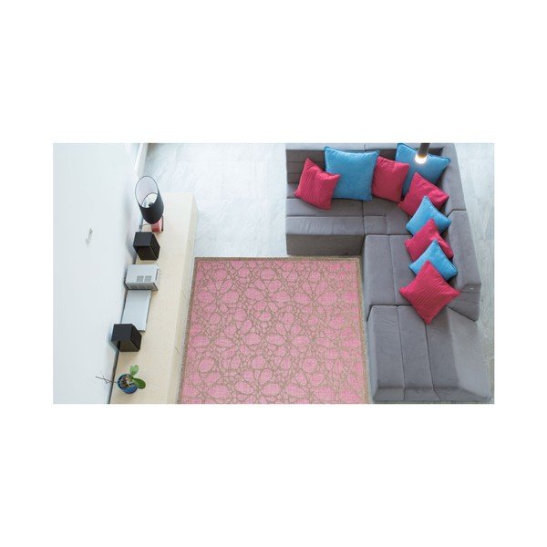 Tappeto rosa per esterni , 135 x 190 cm Fiore - Floorita-image-3
