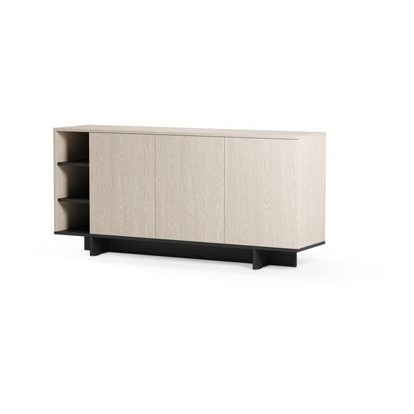 Armadietto nero 170x80x40 cm Cequoia – Marckeric-image-4