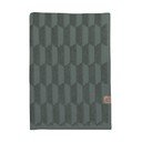 Asciugamano in cotone verde scuro 50x95 cm Geo - Mette Ditmer Denmark