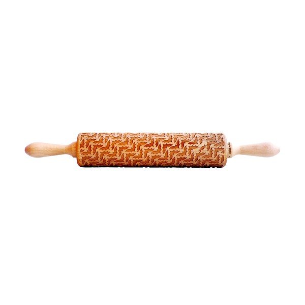 Mattarello con rilievo in legno Bats – Valek