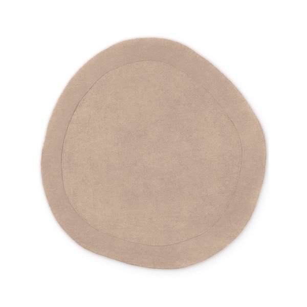 Tappeto rotondo beige in misto lana tessuto a mano ø 160 cm Kari Organic – Villeroy&Boch