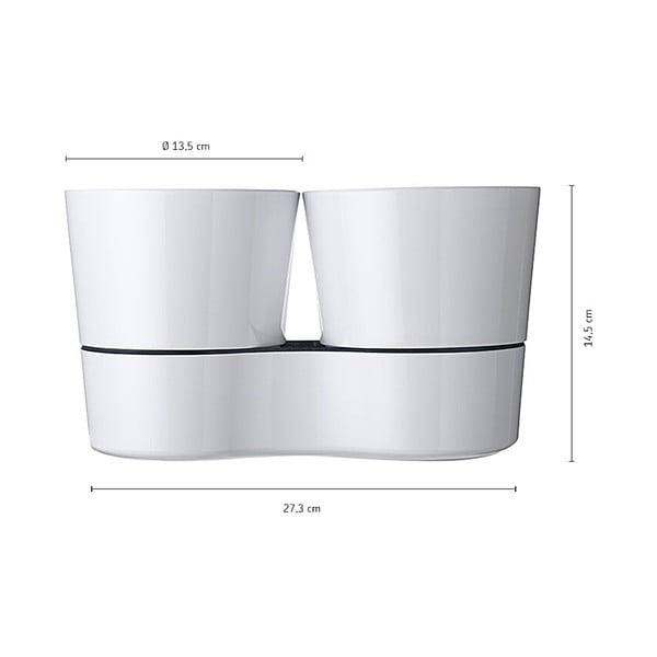 Vaso in plastica autoinnaffiante per erbe aromatiche ø 13,5 cm Hydro Herbs - Mepal-image-3