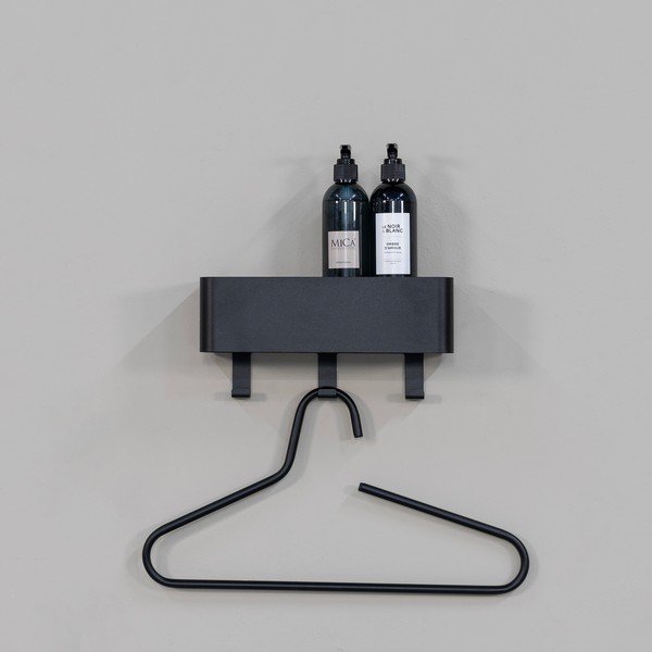 Mensola da bagno da parete nera in acciaio Multi – Spinder Design-image-3