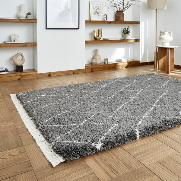 Tappeto in grigio scuro 120x170 cm Boho – Think Rugs-image-2