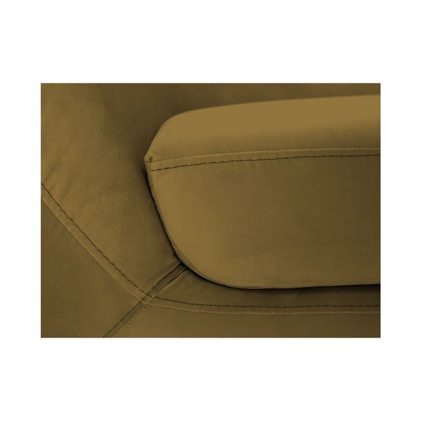 Divano a due posti in oro Amelie - Mazzini Sofas-image-1