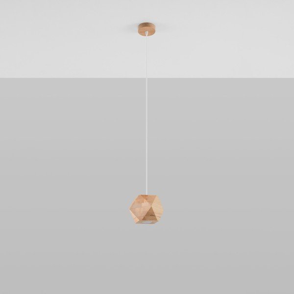 Lampada a sospensione in colore naturale ø 12 cm Vige - Sollux-image-2