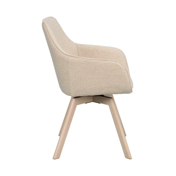 Set di sedie da pranzo beige in imbottito 2 pz Alison – Rowico-image-3