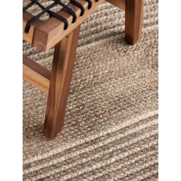 Passatoia colore naturale chiaro/colore naturale scuro in iuta reversibile/tessuta a mano 80x200 cm Juno – Hanse Home-image-3