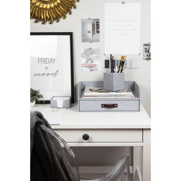 Organizzatore di documenti in cartone con cassetto Walter - Bigso Box of Sweden-image-1