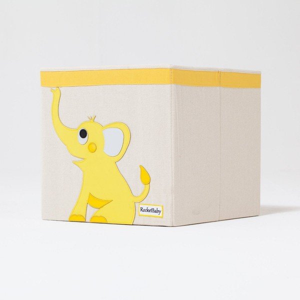 Scatola portaoggetti per bambini in tessuto Robby the Elephant - Rocket Baby-image-3