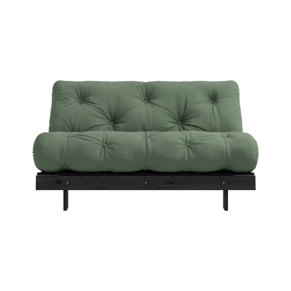 Divano letto verde 140 cm Roots Black Night - Karup Design