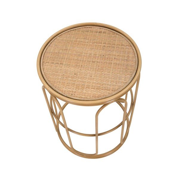 Tavolino rotondo in rattan Samui – Mauro Ferretti-image-2